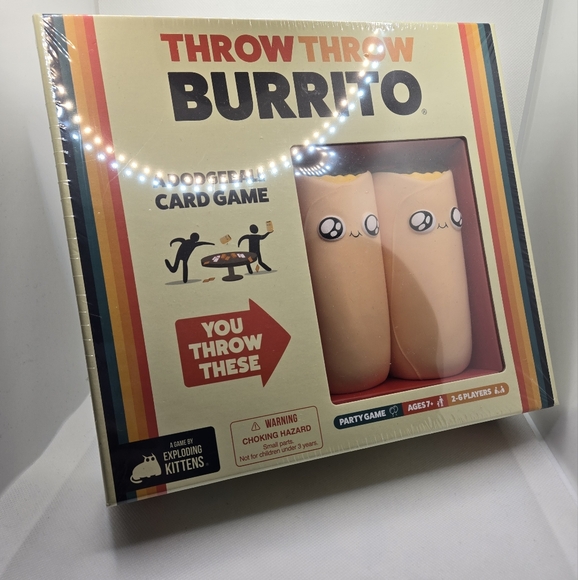 Exploding kittens Throw Throw burrito dodgeball party card game - Picture 3 of 8